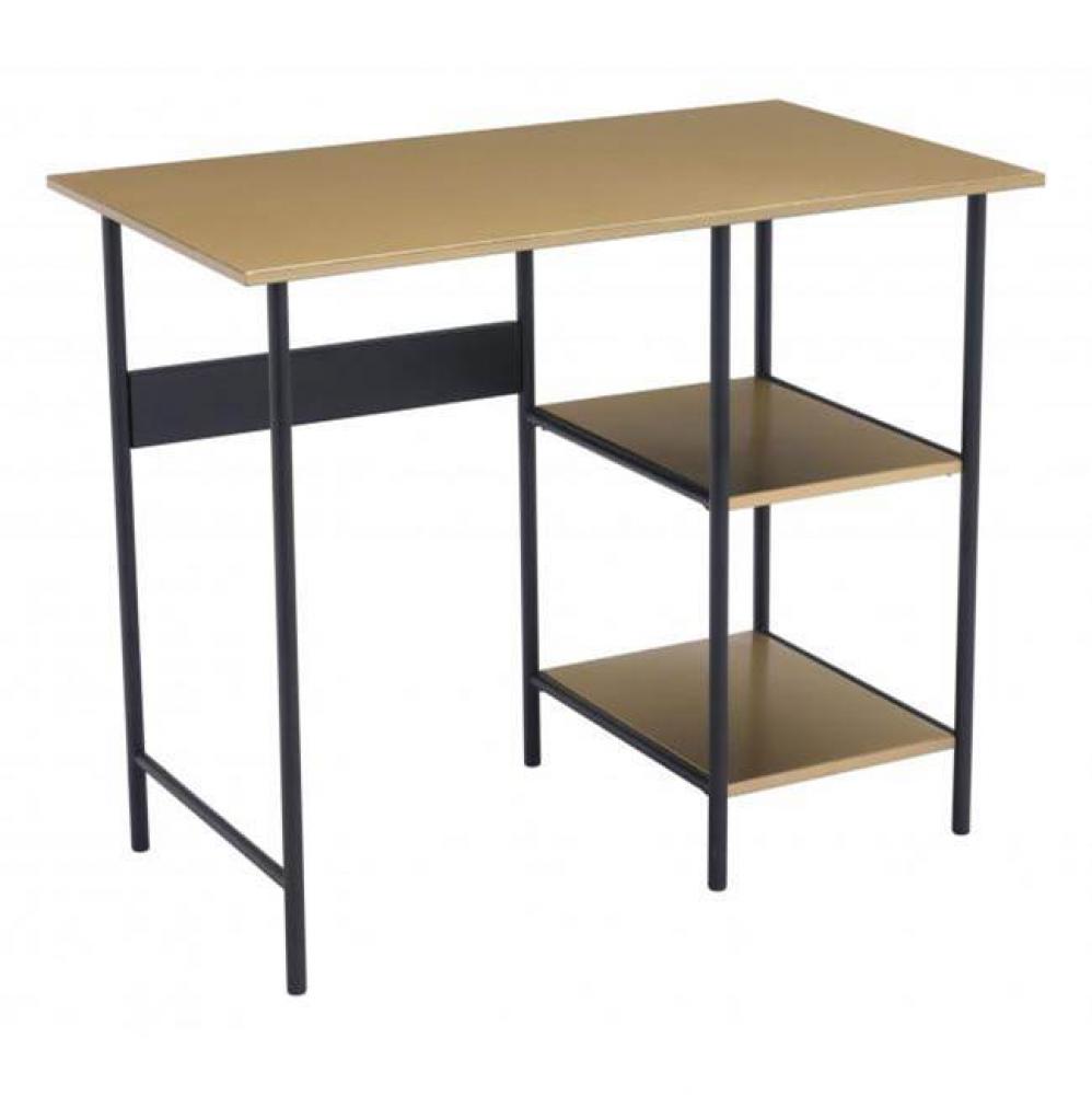 Harris Desk Brass and Black