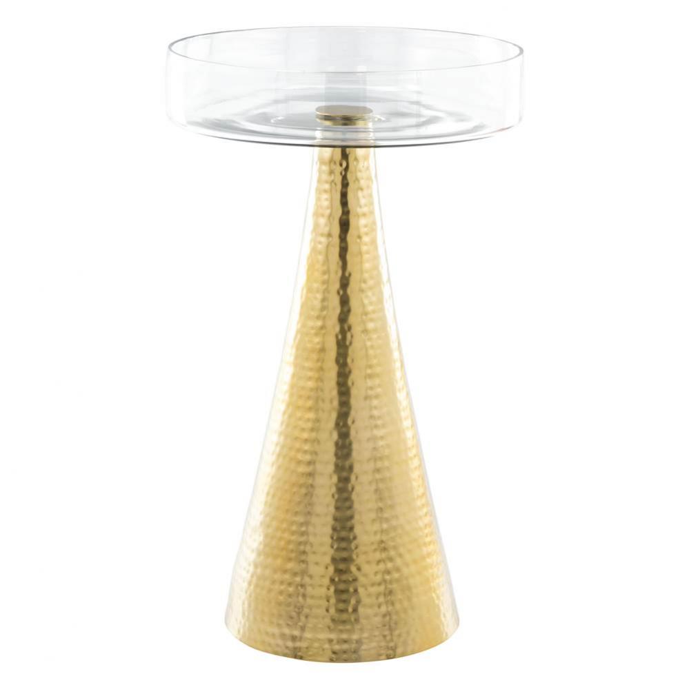 Hendrix End Table Brass