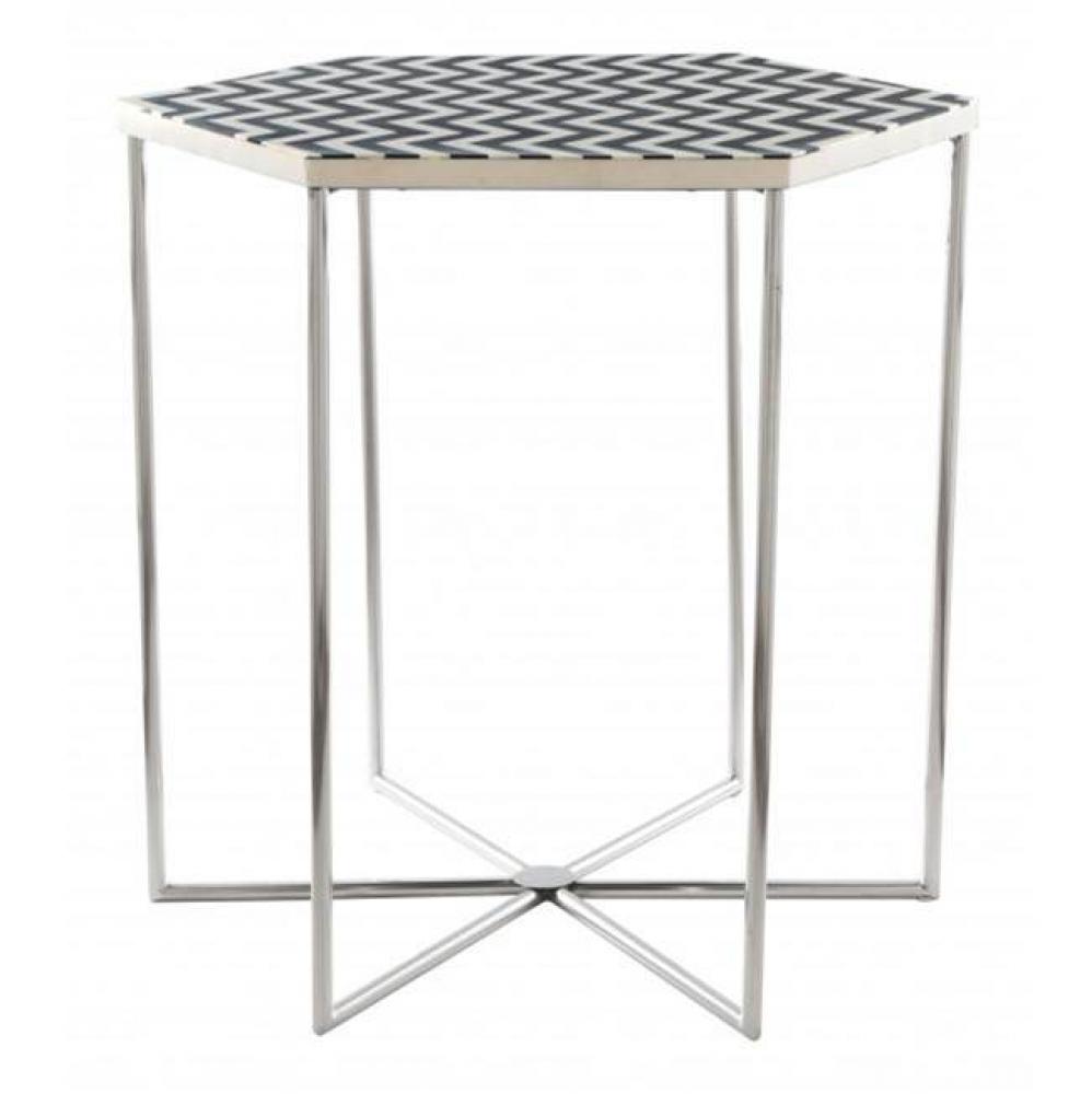 Forma Side Table Black and White