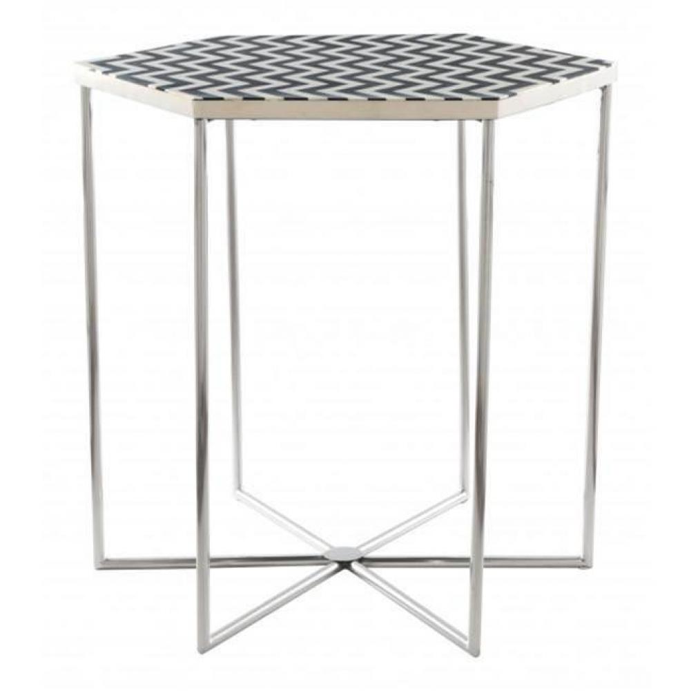 Forma Side Table Black and White