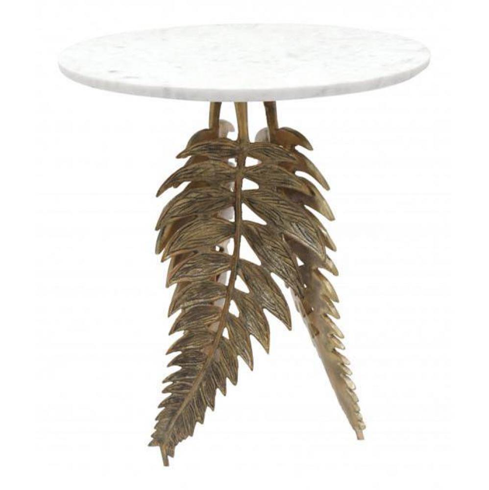 Neruda Marble Side Table Gold