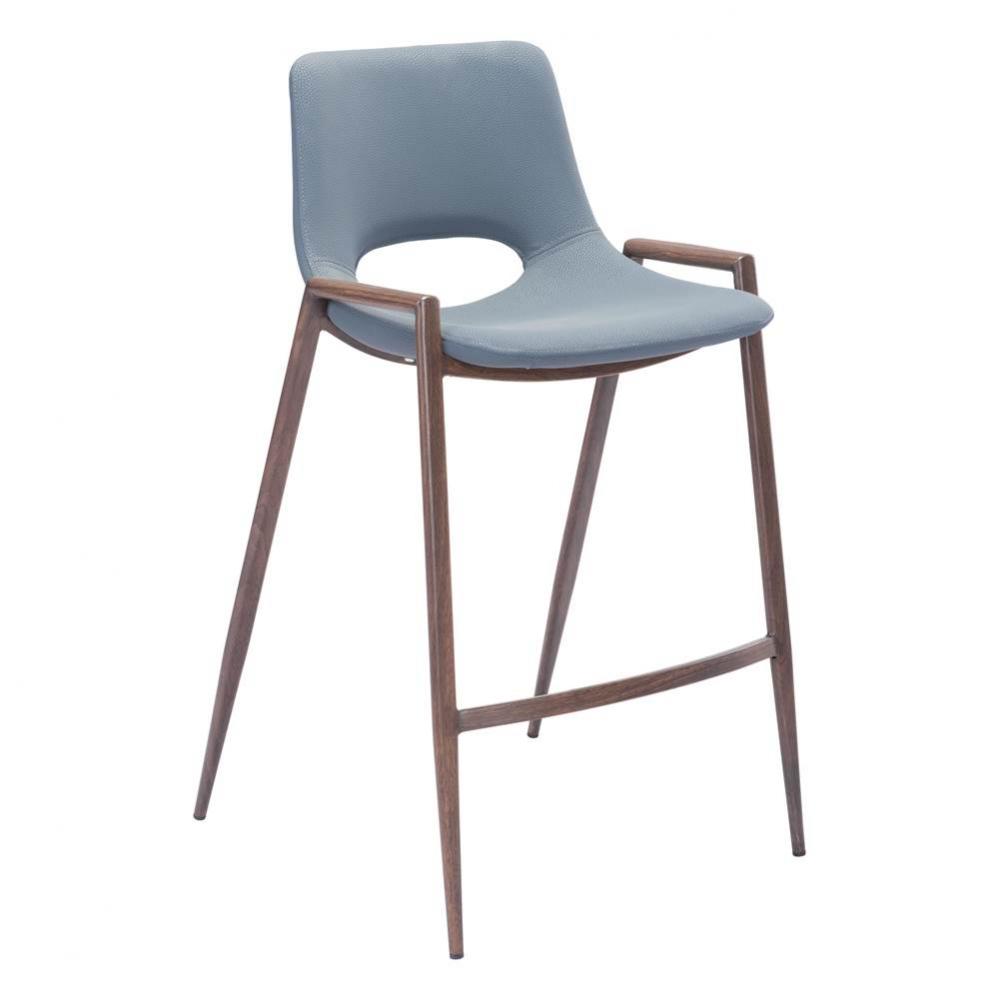 Desi Counter Chair (Set of 2) Gray
