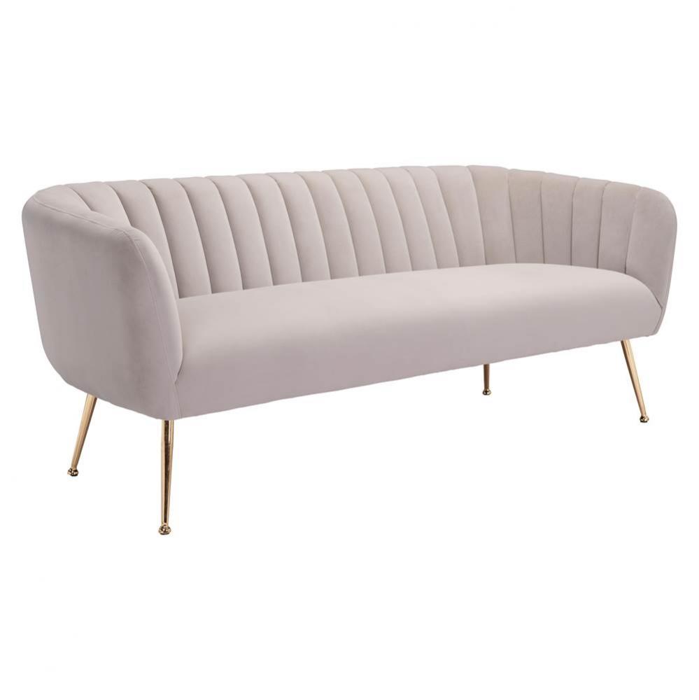 Deco Sofa Beige and Gold