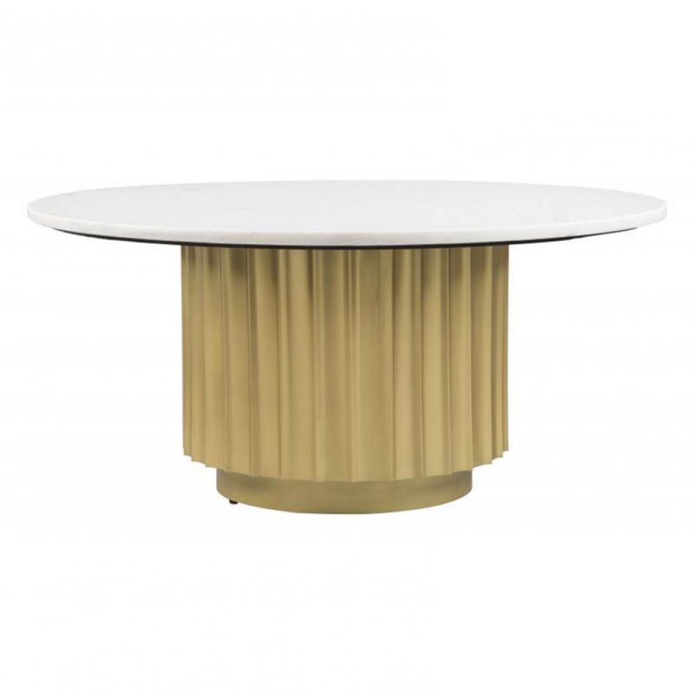 Justin Coffee Table White and Gold