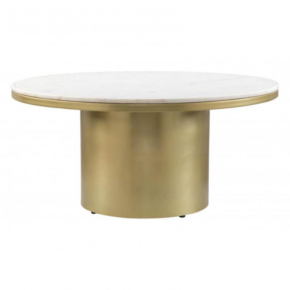 Daschanelle Coffee Table White and Gold