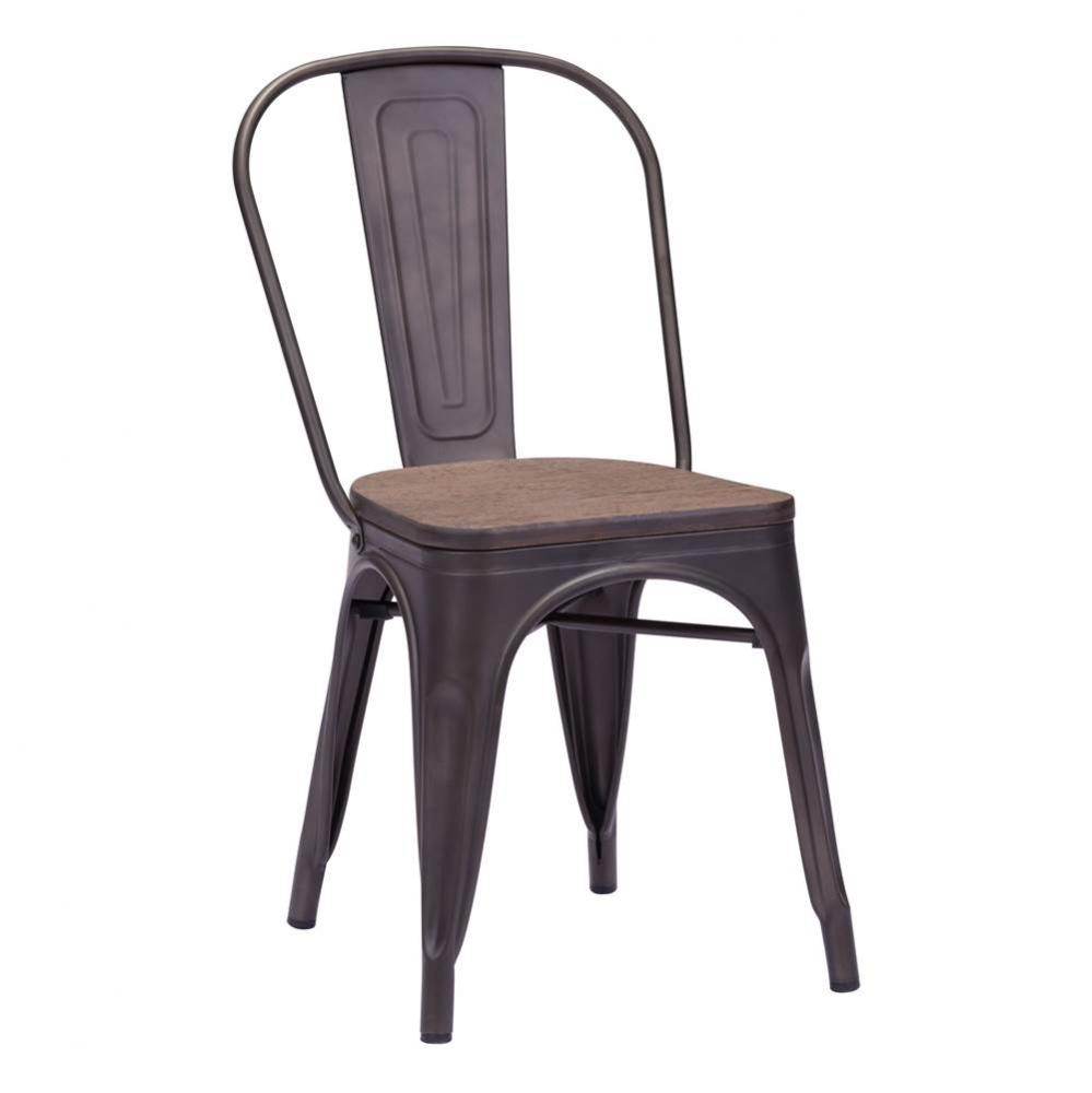 Elio Chair Rustic Wood (Set of 2)