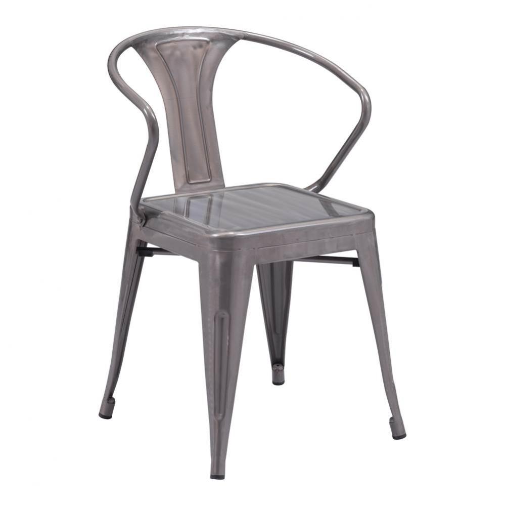 Helix Dining Chair Gunmetal (Set of 2)