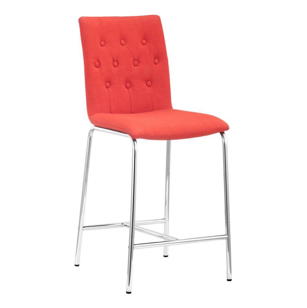 Uppsala Counter Chair (Set of 2) Tangerine