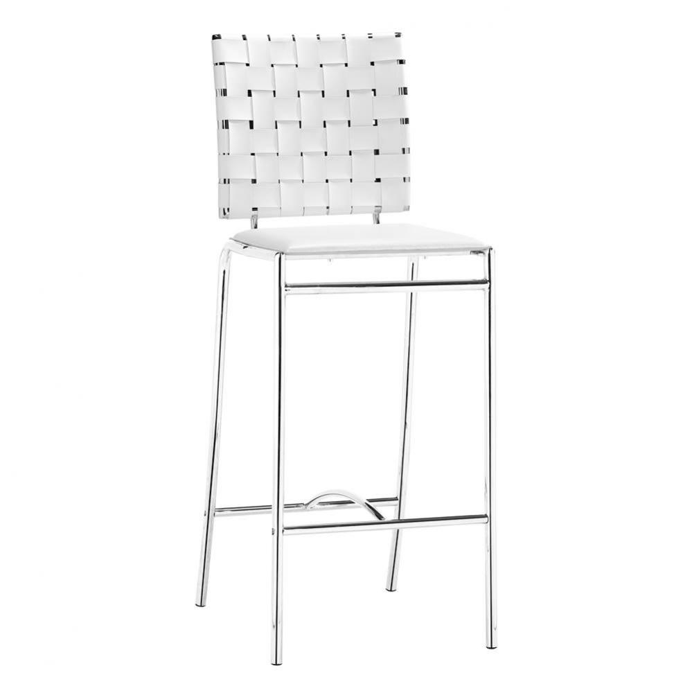 Criss Cross Counter Chair (Set of 2) White