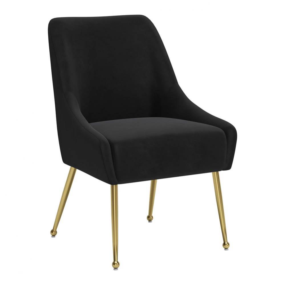 Maxine Dining Chair Black and Gold