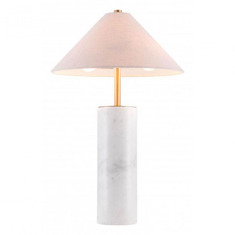 Ciara Table Lamp Beige and White