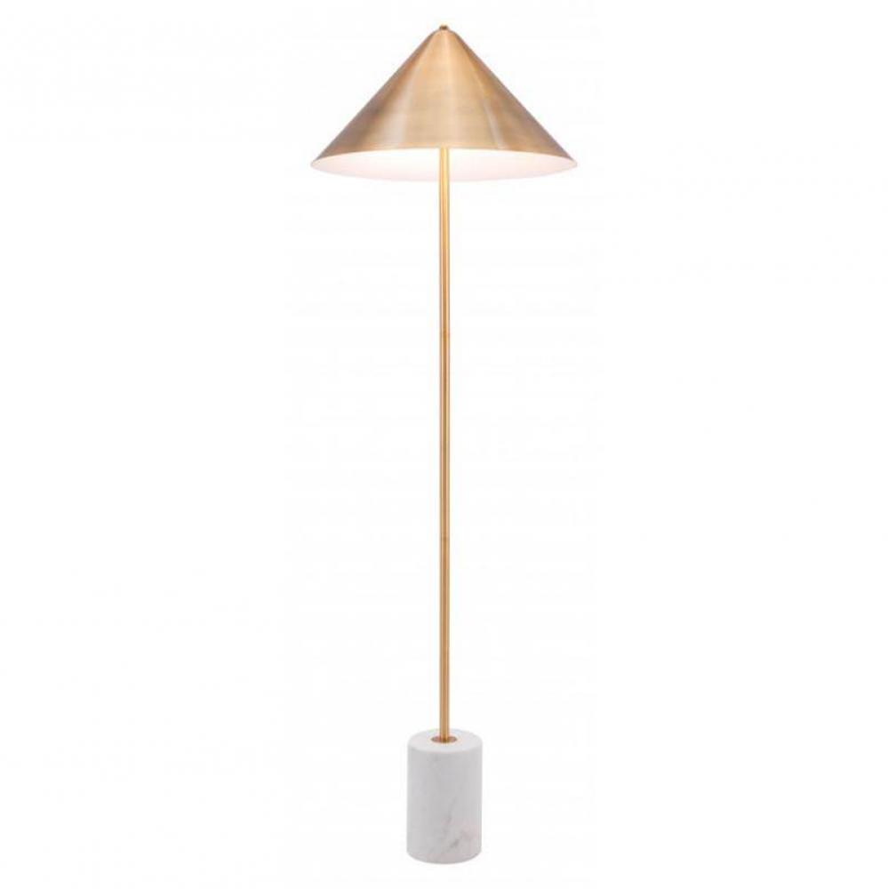 Bianca Floor Lamp Gold and White