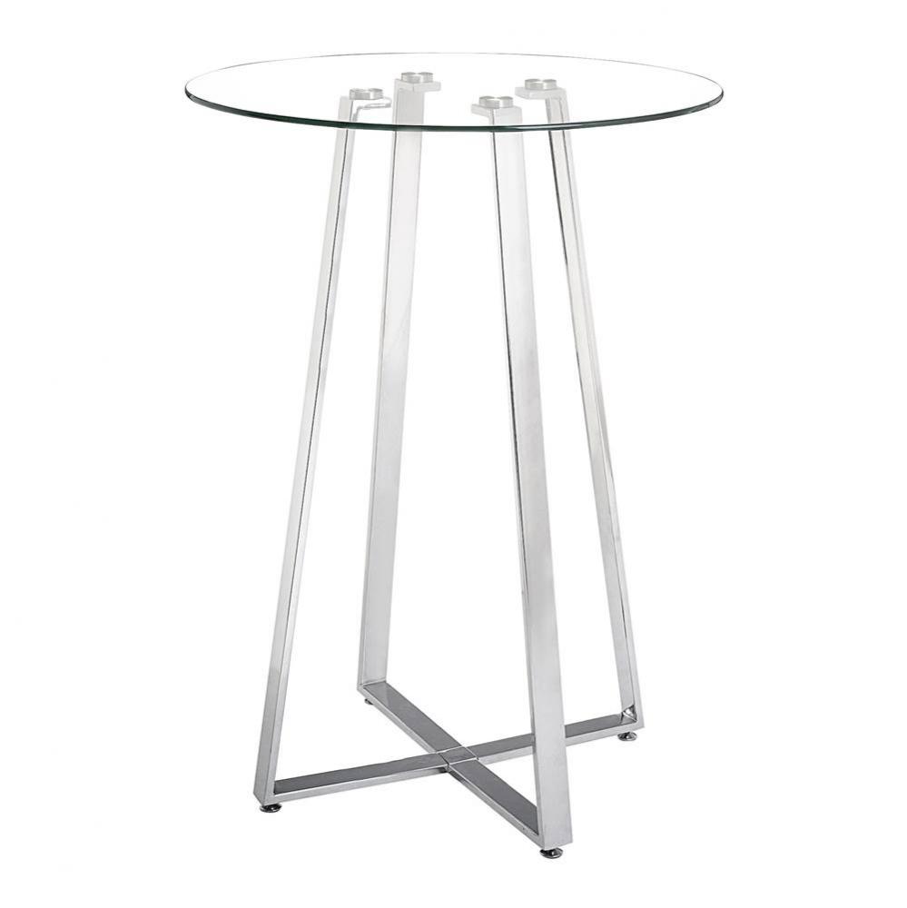 Lemon Drop Bar Table Chrome