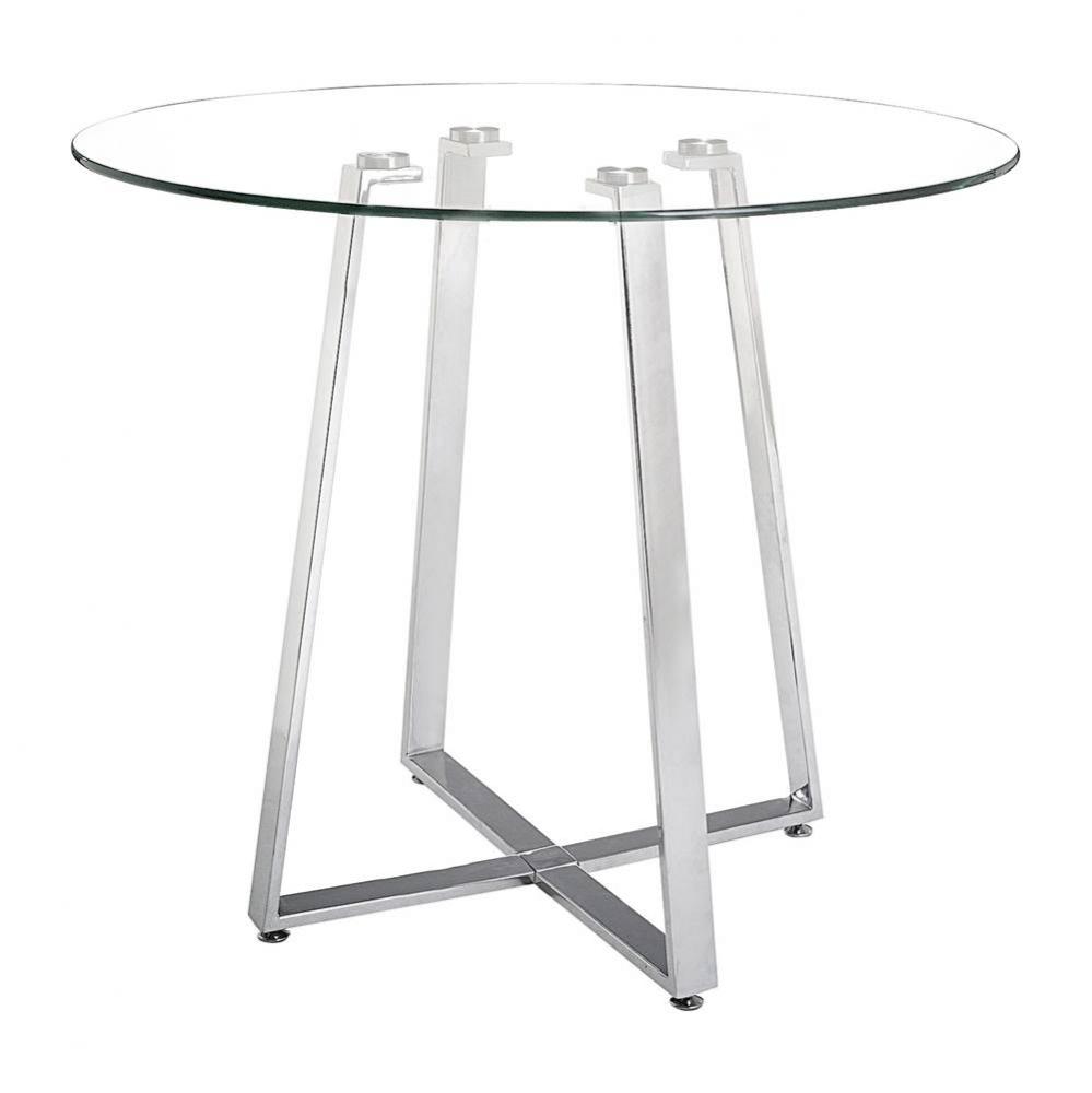 Lemon Drop Counter Table Chrome