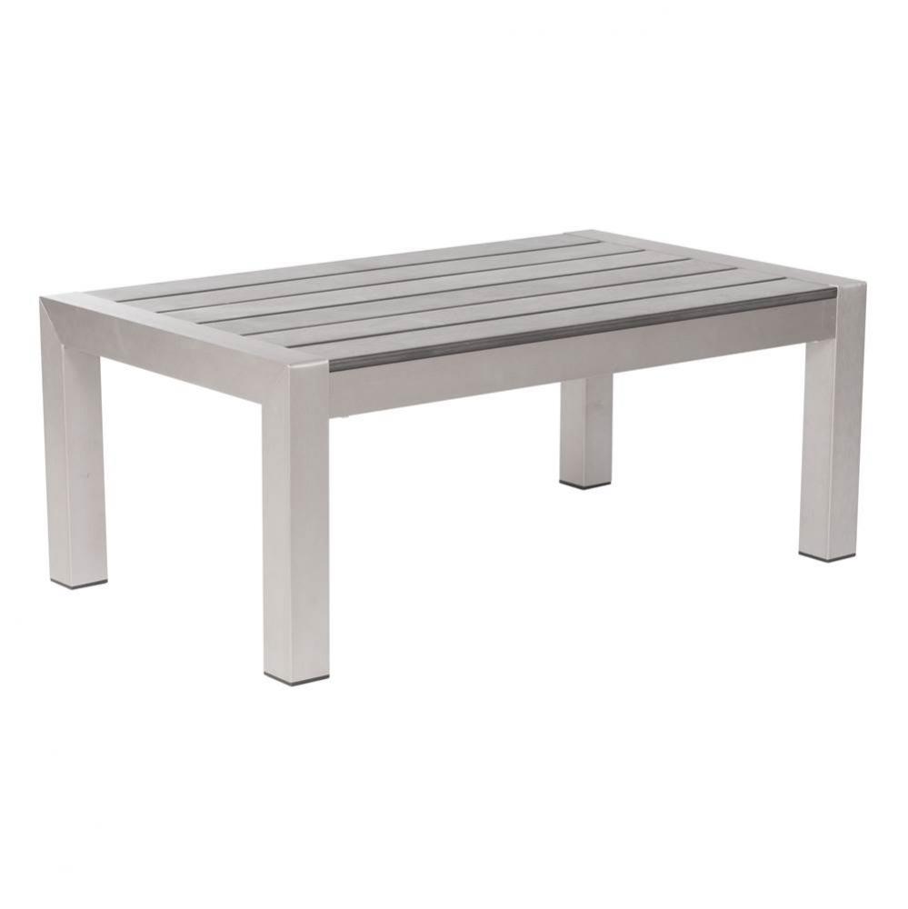 Cosmopolitan Coffee Table Brushed Aluminum