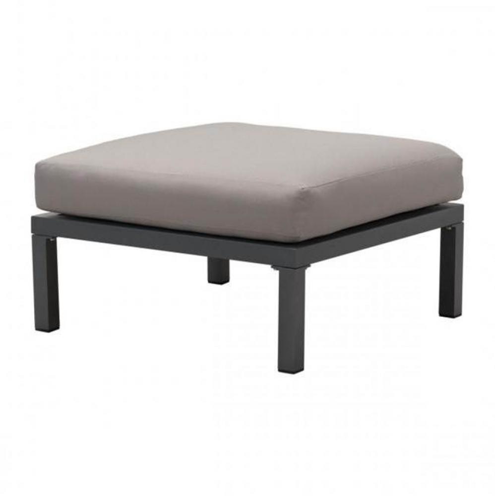 Santorini Ottoman Dark Gray & Gray