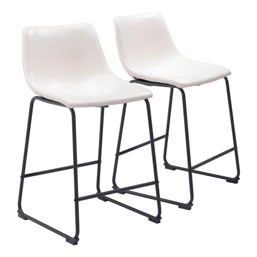 Smart Counter Chair (Set of 2) Distressed White