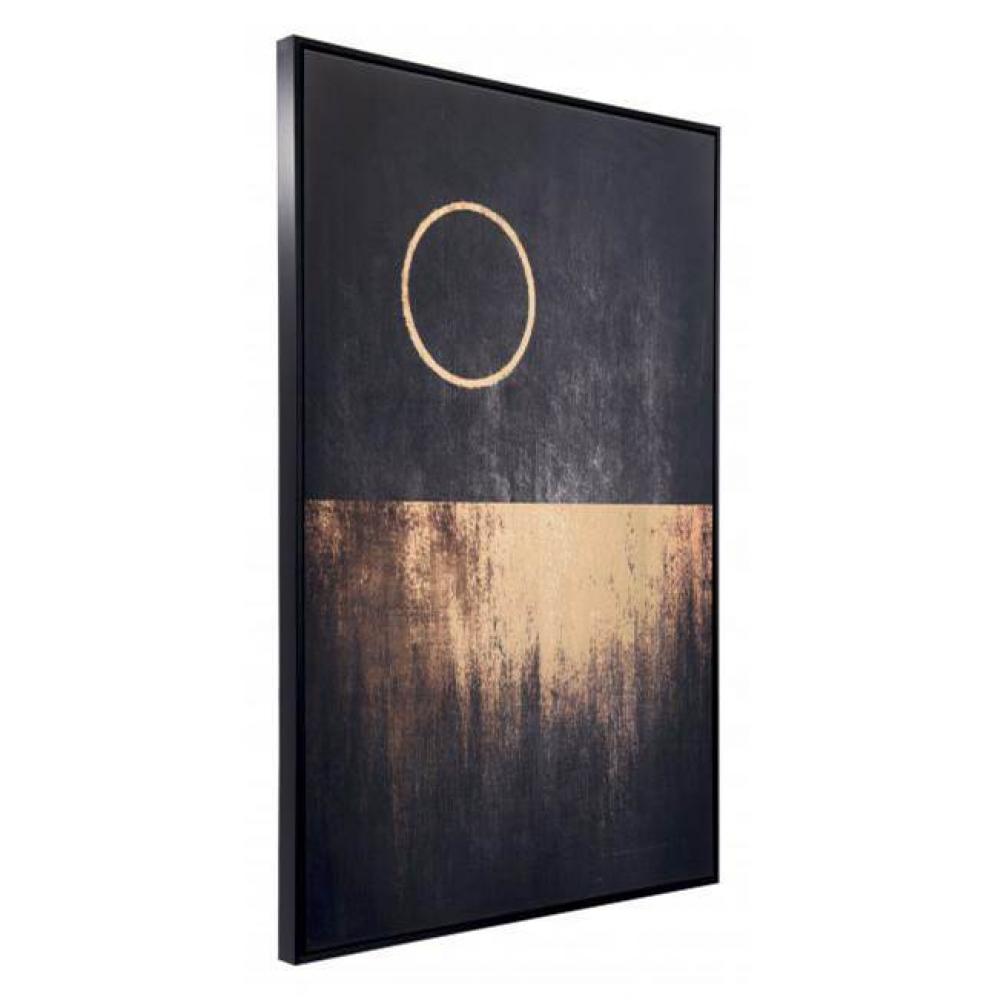 Full Moon Rises Canvas Black and Gold