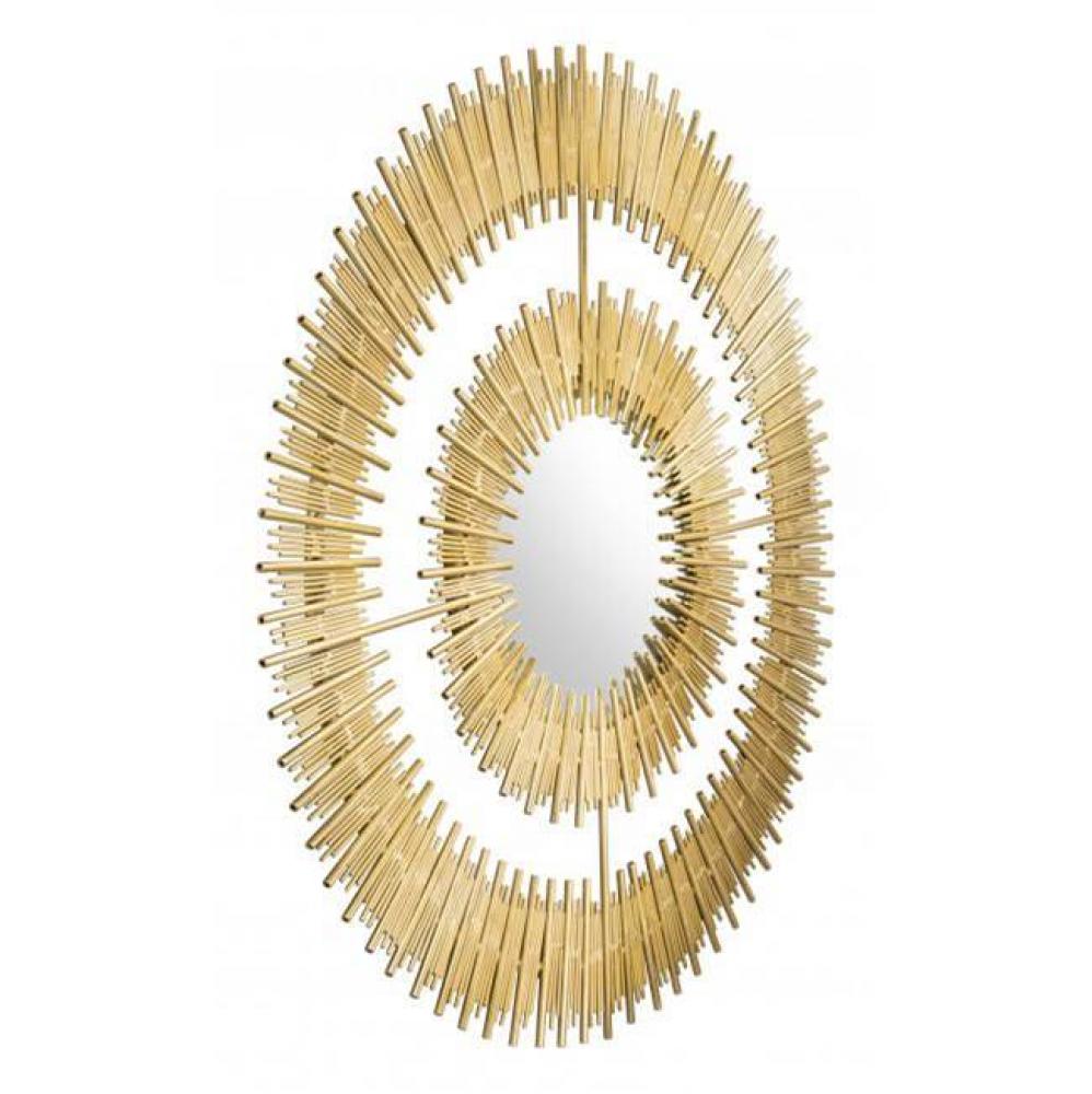 Zeus Round Mirror Gold