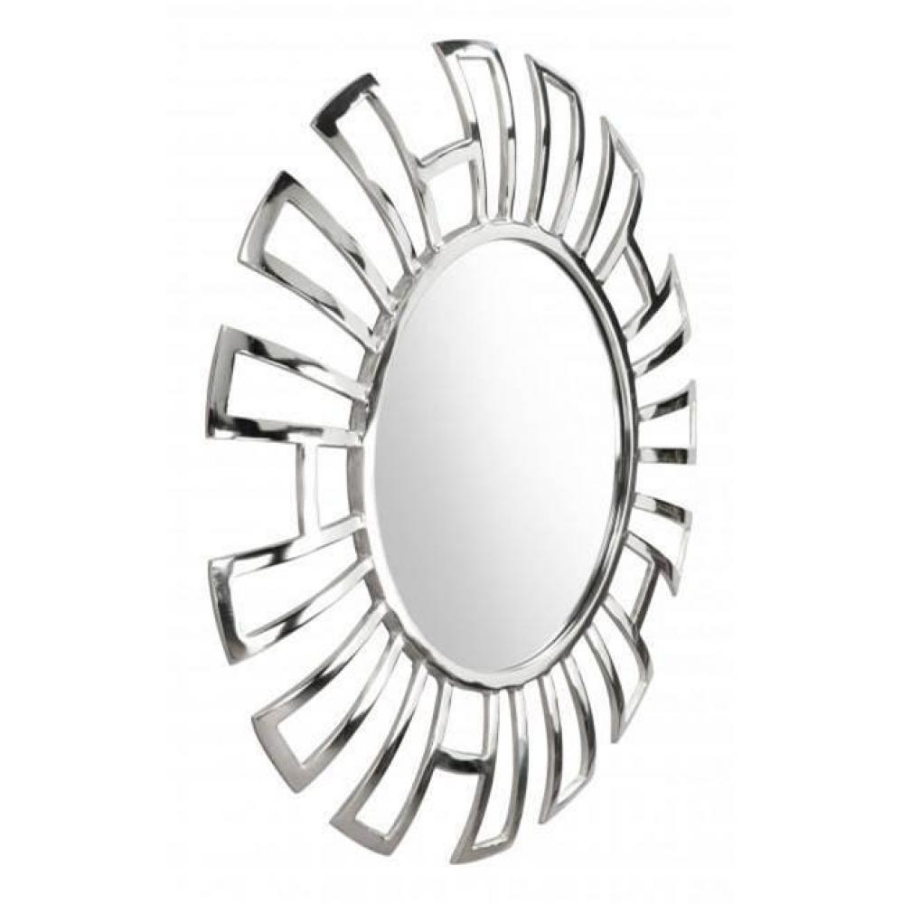 Calmar Round Mirror Aluminum