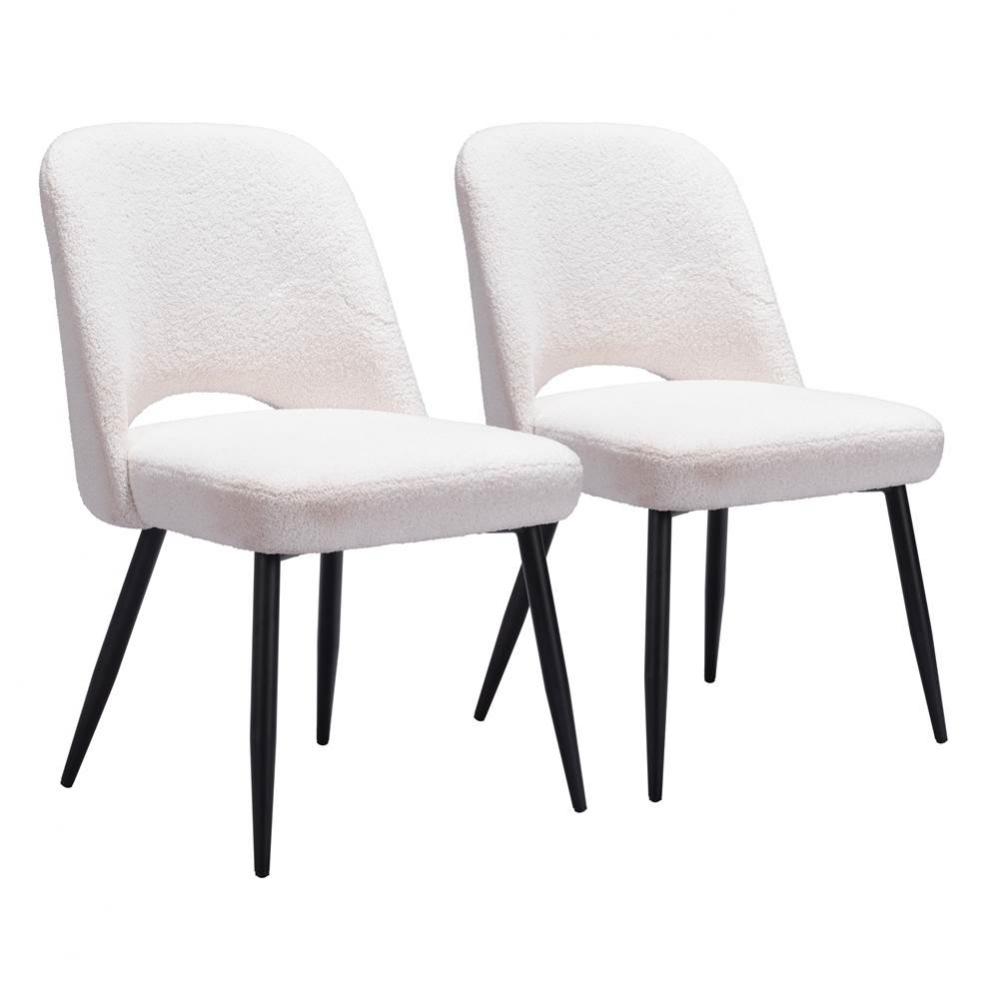 Teddy Dining Chair (Set of 2) Ivory