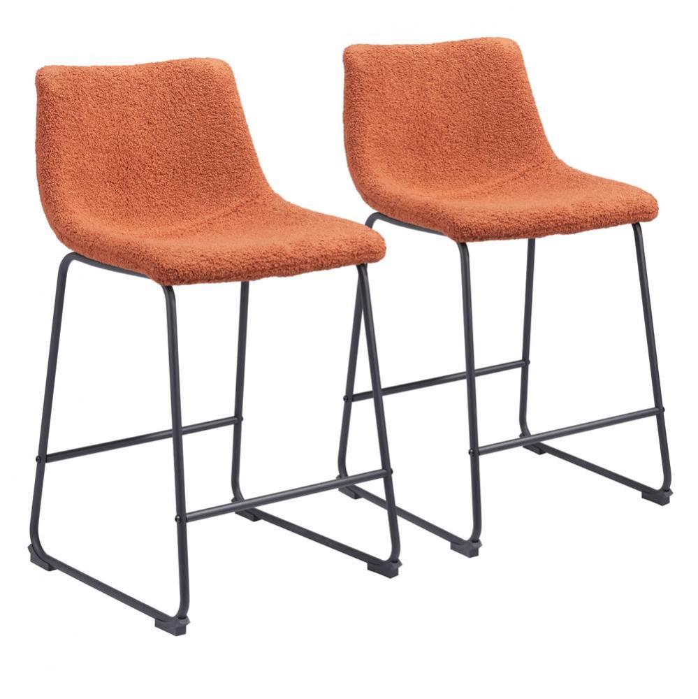 Smart Counter Chair (Set of 2) Burnt Orange