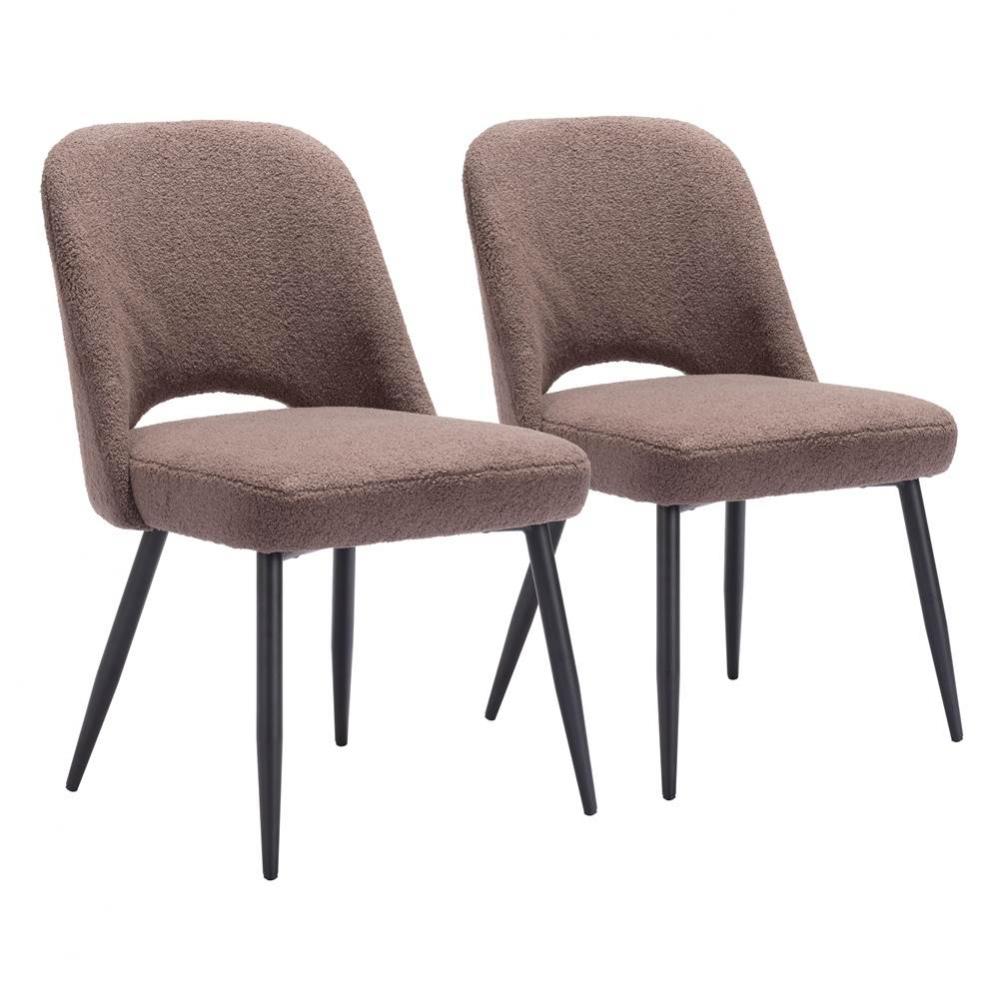Teddy Dining Chair (Set of 2) Brown