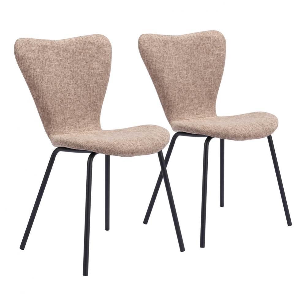 Tollo Dining Chair (Set of 2) Brown