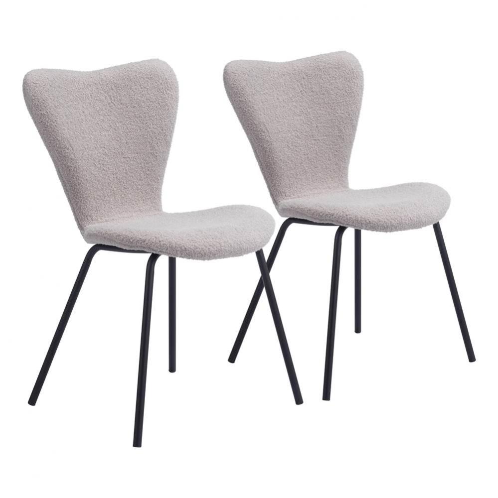 Thibideaux Dining Chair (Set of 2) Light Gray