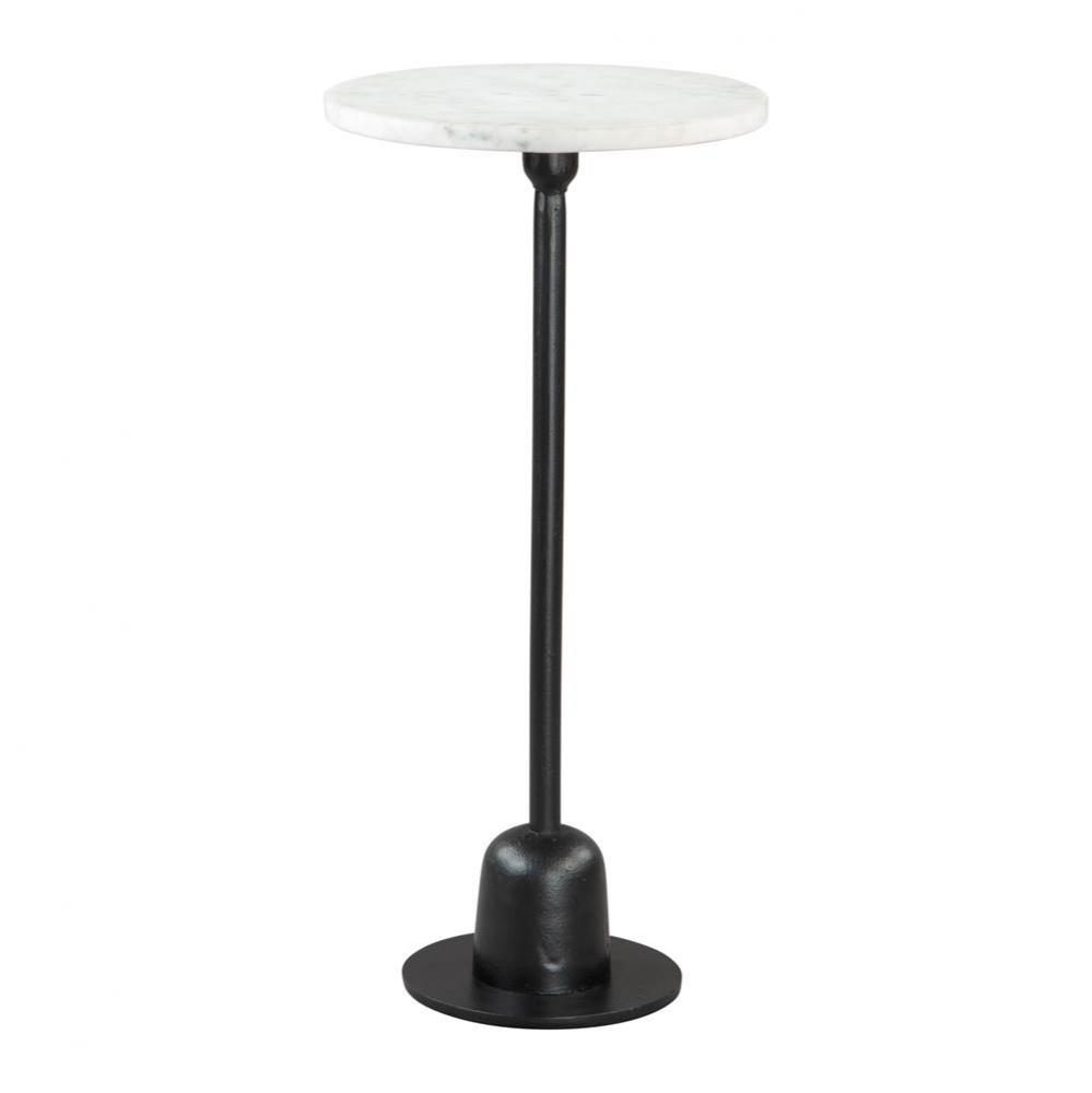 Woozy Side Table White and Black