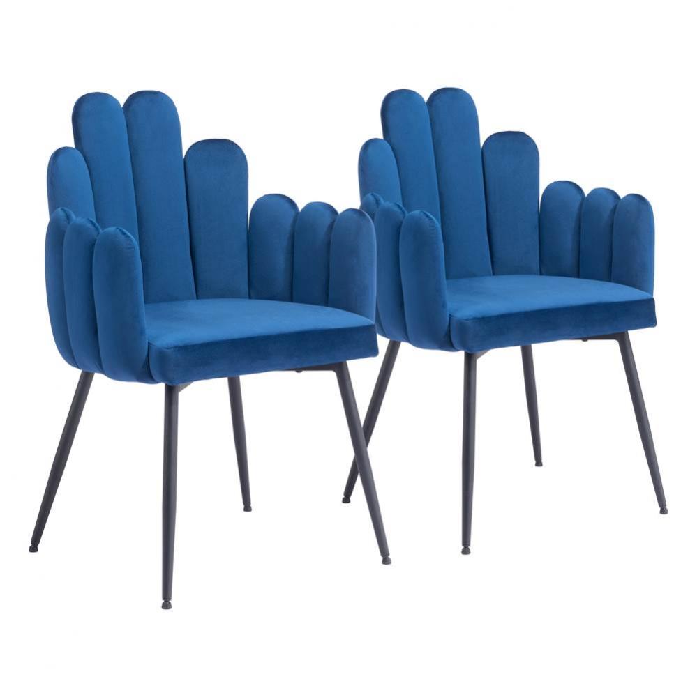 Noosa Dining Chair (Set of 2) Navy Blue