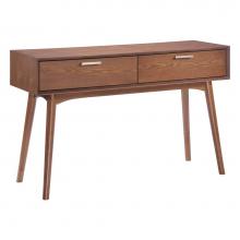 Zuo 100093 - Design District Console Table Walnut