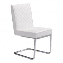Zuo 100188 - Quilt Armless Dining Chair (Set of 2) White