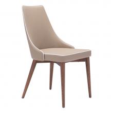 Zuo 100277 - Moor Dining Chair (Set of 2) Beige
