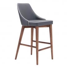 Zuo 100280 - Moor Counter Chair Dark Gray