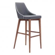 Zuo 100282 - Moor Bar Chair Dark Gray