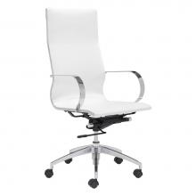 Zuo 100372 - Glider High Back Office Chair White
