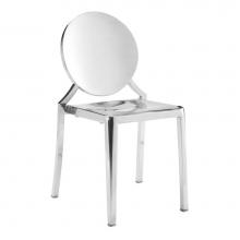 Zuo 100550 - Eclipse Dining Chair Stainless Steel (Set of 2)