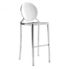 Zuo 100552 - Eclipse Bar Chair Stainless Steel (Set of 2)