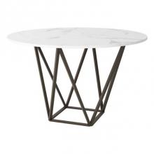Zuo 100715 - Tintern Dining Table White and Antique Brass