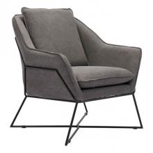 Zuo 100727 - Lincoln Lounge Chair Gray