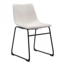 Zuo 100842 - Smart Dining Chair (Set of 2) Distressed White
