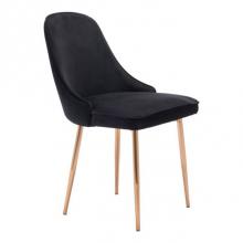 Zuo 100856 - Merritt Dining Chair Black Velvet