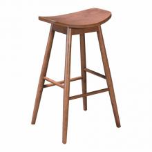 Zuo 100951 - Trinity Barstool Walnut (Set of 2)