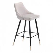 Zuo 101097 - Piccolo Bar Chair Gray