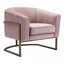 Zuo 101151 - Lyric Occasional Chair Pink Velvet
