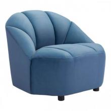 Zuo 101216 - Paramount Chair Dark Blue Velvet