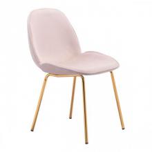 Zuo 101221 - Siena Dining Chair Rose Pink Velvet (Set of 2)