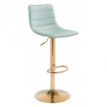 Zuo 101453 - Prima Bar Chair Light Green and Gold