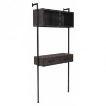 Zuo 101491 - Industrial Wall Desk Distressed Black